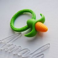 /AmaliStore Silicone teether, Corn teether, Baby chewing toy, Baby gift toy