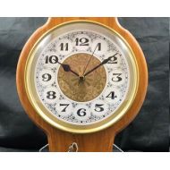 NotGrumpyOldMan Custom-Handcrafted- Classic Dial-Furniture Grade Cherry Hardwood Brass and Glass Anniversary Clock