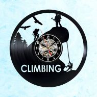 KrisVinylGifts Climbing art, Vinyl clock, Climber gifts, Climbing rope, Climbing gifts, Climbing wall art, Climbing decor, Сlimbing training, Wall clock