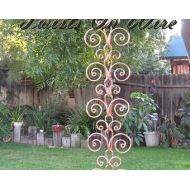 TwistsOnWire 8 ft Solid Copper Swirl Rain Chain - Kusari Doi - Feng Shui Zen Outdoor Outdoor Garden Decor - Water Feature - Handcrafted Metalwork