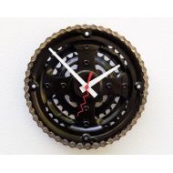 Pixelthis Bike Gear Clock, bicycle parts gift, bike parts clock, cyclist gift, boyfriend gift, unique repurposed bike clock, Recycled Bike Gear Clock