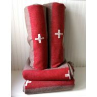 /OdeToJune sale - - 100 dollars- Pair of Swiss Army wool blankets - free shipping
