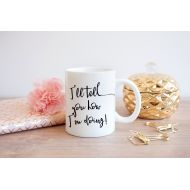 /PopPastiche Real Housewives of New York City inspired Coffee Mug or Travel Mug - Ill tell you how Im doing! Not well b*tch! RHONY - 2 sided mug