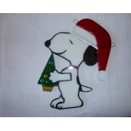 Rdjglass4u Snoopy Santa