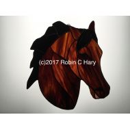 Robinsglassworld Morgan Horse Suncatcher in Stained Glass