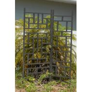 /RobertsGarden Single Panel Korean Staggered Aluminum Metal Garden Trellis Kit