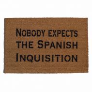 DamnGoodDoormats Nobody expects the Spanish Inquisition, funny doormat, monty python, holy grail, rpg,geek doormat, nerd humor, doormat humor, geek gift idea