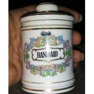 /GiddyupRescue Sale-Chase Handpainted Japan Band Aid Apothecary Jar