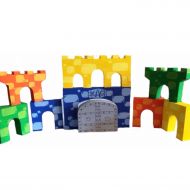 /Thewhimsicalsweet the custom collection - personalized customized wooden castle block set
