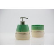 /Claylicious Ceramic Soap dispenser, housewarming gift, Bathroom soap dispenser, Handmade pottery, Kitchen soap dispenser, Kitchen decor, Gifts for mom