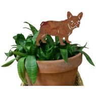 RusticaOrnamentals French Bulldog Plant Stake or Christmas Ornament, Dog, Tree, Floral Pick, Pet Memorial, Stocking Stuffer, Cake Topper, Gift, Marker, Garden,