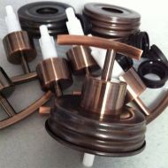 /Onedreamdesigndotcom Mason Jar soap pump DYI kit of 12 Rainbow copper (item #27-12qty+bze lid)