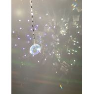 Lotusfairy Crystal Prism Sun Catcher on star link chain, 40mm Rainbow maker INDOOR/OUTDOOR