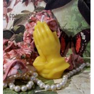 Catfishcreekcandles 2 Beeswax Praying Hands Candles Choice Of Color Set of 2