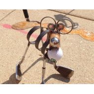Nbillmeyer Golf Recycled Dog Yard Art Garden Sculpture Upcycle