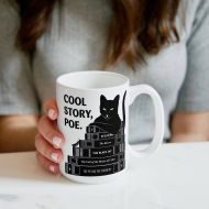 /ObviousState Edgar Allan Poe Mug, “Cool Story Poe - Book Lover Coffee Mug, Funny Gift for Bookworms