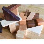Manzanitakids Wood Building Blocks, 20 pc. Wooden Toy, Montessori Wood Blocks, Stacking and Building, all natural, handmade, heirloom wood blocks for kids