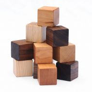 Manzanitakids 12 Natural Wood Blocks Set // This Classic Educational Kids Toy is Eco-Friendly, A Perfect for Montessori Learning Toy