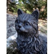 WestWindHomeGarden Cat Statue, Concrete Cats, Memorial For Pet Cat, Statues Of Cats, Concrete Cat Statues. Black Cat Concrete Figure, Headstone Grave Marker.