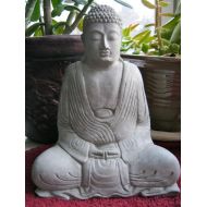 /WestWindHomeGarden Buddha Statue, Robed Buddhist, Concrete Statues, Meditating Buddha Garden Decor, Garden Buddha Figure, Cement Buddhas, Zen Garden, Buddism.