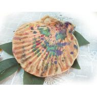 /FiredUpLadiesHome handmade shell dish - ceramic shell dish - beach decor - clam shell dish - ring dish - housewarming gift - gift under 20 # 23