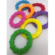 CoffeeKidsNDolls Silicone WAVY Single  Baby Ring  Baby Teething Ring  Sew In Teether  Round Baby Teether  Handmade Toy Parts
