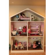 /Addielillian Doll House Plans for American Girl or 18 inch dolls - 5 Room - NOT ACTUAL HOUSE