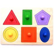 Dominna Montessori shape puzzle - developing wooden puzzle with shapes