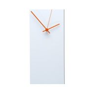 ModernCrowd 25% OFF! White Clock Whiteout Orange Clock - Unique Wall Clocks - Made in USA, Retro Wall Clock