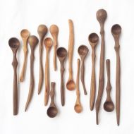 /ShopCollinGarrity wooden spoon, handmade wood spoon, carved, rustic, walnut, cherry woods