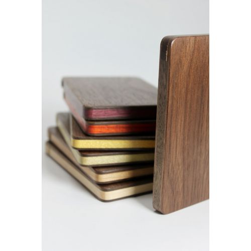  InelasticGoods Wood Business Card Holder (Walnut)