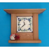 CindySearles Arts and Crafts, Mission Style, Kelp Clock, Free Shipping, Ocean Decor