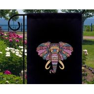 SabellasEmporium Elephant Mosaic New Small Garden Yard Flag Decor Gifts
