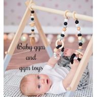 /EcoTeething Baby Gym | Baby Gym Toys | Baby Gym Set | Wooden Baby Gym | Baby Play Gym | Baby Gift | Baby Shower | Nursery Decor | New Mom Gift