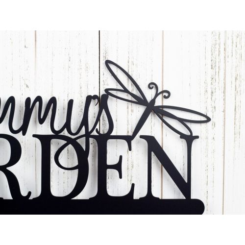  RefinedInspirations Custom Metal Garden Name Sign | Custom Garden Sign | Gift For Her | Garden Sign | Metal Sign | Name Sign | Personalized Sign