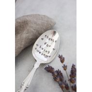 /Andthenagaindesigns Thanks For Being Awesome Stamped Spoon, Hostess Gift, Thank You Gift, Teacher Gift, Gift for Coach, Back To School, Gift Under 25