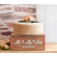 /IvyCottageHomeware Rustic Wooden Wedding Cake Stand