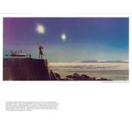 TreasureTimeCapsule Luke Skywalker Overlooking Mos Eisley 1977 Original Vintage Star Wars Painting Print by Ralph McQuarrie