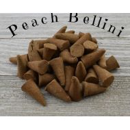 CherryPitCrafts Peach Bellini Incense Cones - Hand Dipped Incense Cones