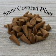 /CherryPitCrafts Snow Covered Pines Incense Cones - Hand Dipped Incense Cones