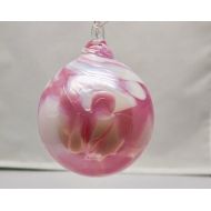 HelwigArtGlass Hand Blown Glass Christmas Ornament - Color Name: Cotton Candy