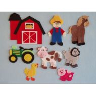 JillyPooCreations Old McDonalds Farm Felt Board Story/Felt Farm Set/Flannel Board Stories/Farm Theme/Teaching Resource/Felt Farm Animals/Felt Board Sets