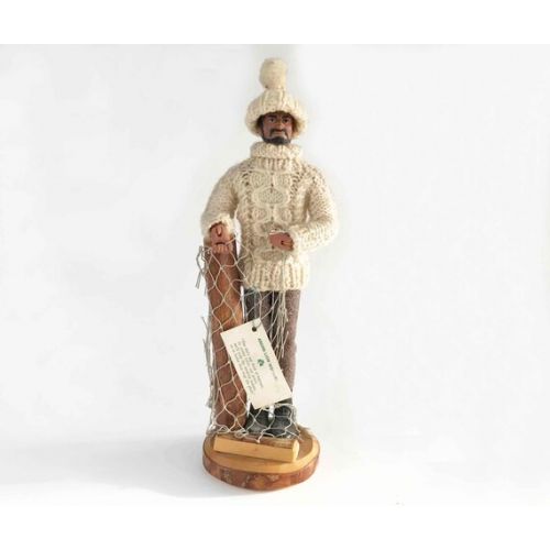  OBJECTSofMATTER The Old Man x The Sea Vintage Figurine Collectible Rare Unique Doll Irish Cable Knit Sweater Ken Doll Nautical Decor Action Figures Statue