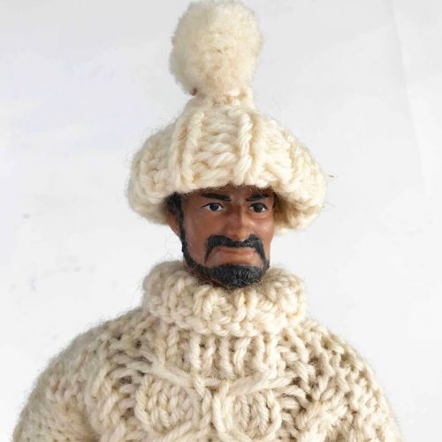  OBJECTSofMATTER The Old Man x The Sea Vintage Figurine Collectible Rare Unique Doll Irish Cable Knit Sweater Ken Doll Nautical Decor Action Figures Statue
