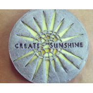 Theirheartsandbones personalized stepping stone with mosaic glass sun (large) create sunshine