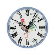 GoldenDaysDesigns French Country Rooster Wall Clock, Farmhouse Wall Decor