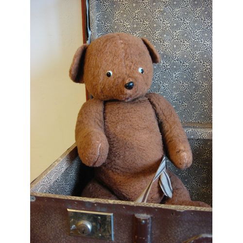  Etsy Antique Teddy Bear  Brown Bear Plush Russian Teddy rare collectible Soviet vintage 50s