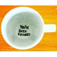 DreamAndCraft Halloween Table Decor // Funny Coffee Mug // Youve Been Poisoned // Spider Web Cup 10 oz