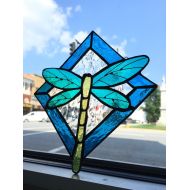 BelleLeVerre Dragonfly Stained Glass Sun Catcher