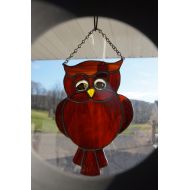StainedGlassbyBetty Stained Glass Owl Suncatcher